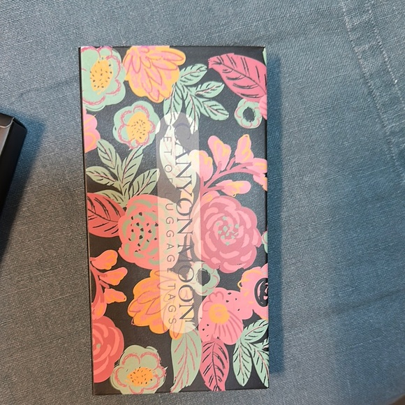 Floral Canyon Moon Card Luggage Tag Set nwt - Picture 5 of 5